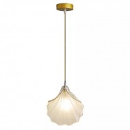 Moderne Muschel Glas Wohnzimmer Lampe S88