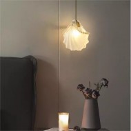 Moderne Muschel Glas Wohnzimmer Lampe S88