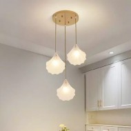 Moderne Muschel Glas Wohnzimmer Lampe S88