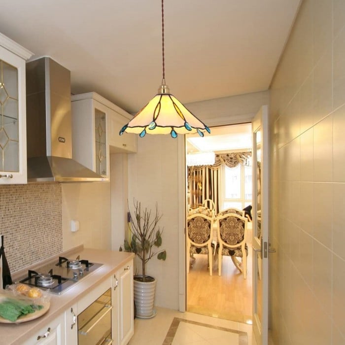 レトロ ティファニー ステンドグラス ペンダント ライト S92