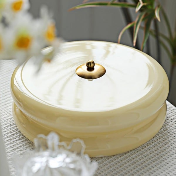 Vintage szklana lampa sufitowa do montażu podtynkowego S115