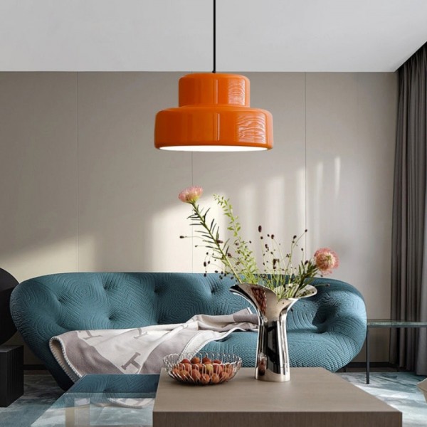 Nordic Orange Round Pendant Light S154 | Pendant Lights | Simig Lighting