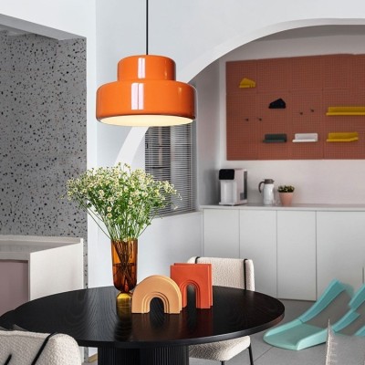 Severské Oranžové Kulaté Závěsné Svítidlo S154