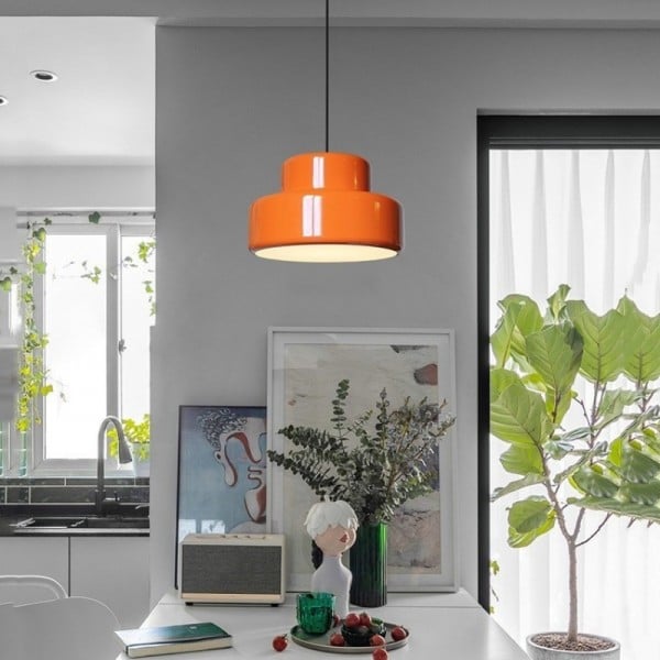 Nordic Orange Round Pendant Light S154 | Pendant Lights | Simig Lighting