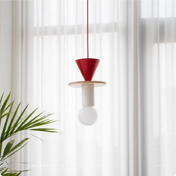 Kreativní jednoduché dřevěné závěsné svítidlo S155