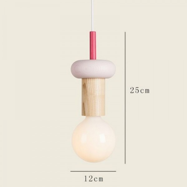 Kreativní jednoduché dřevěné závěsné svítidlo S155