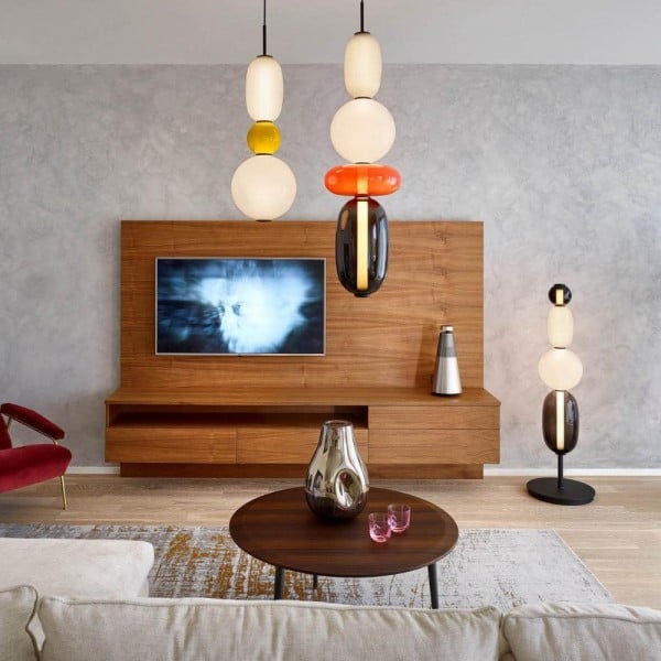 Nowoczesna Lampa Wisząca z Kandyzowanego Szkła S165