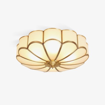 Szklana Wpuszczana Lampa Sufitowa W Kształcie Kwiatu S166