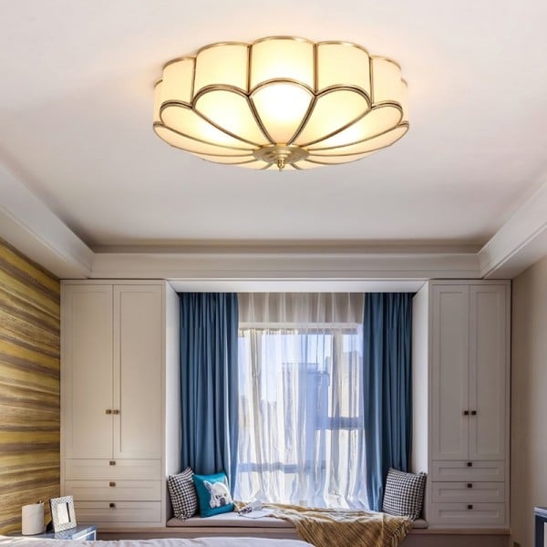 Szklana Wpuszczana Lampa Sufitowa W Kształcie Kwiatu S166