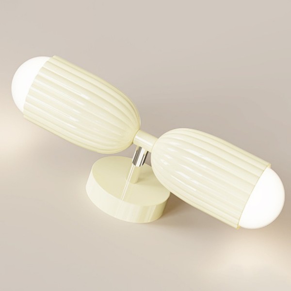 Moderne Creme Stil Kaktus Harz Wandleuchte S178