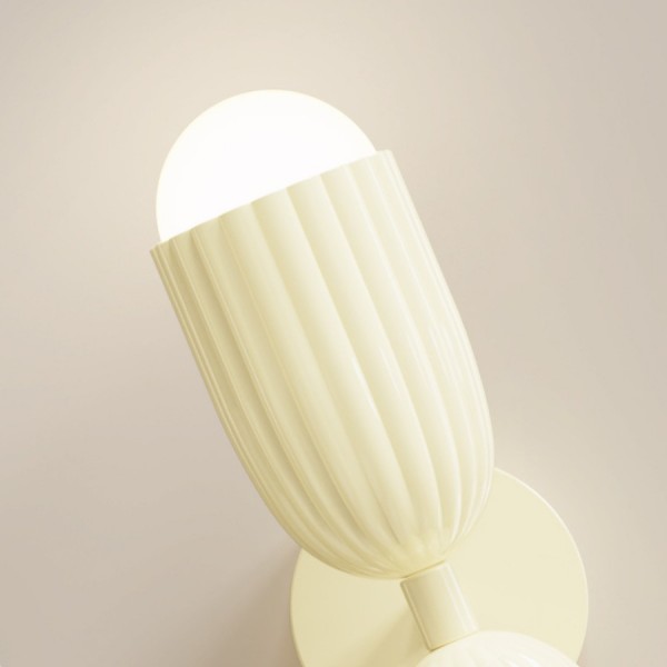 Moderne Creme Stil Kaktus Harz Wandleuchte S178