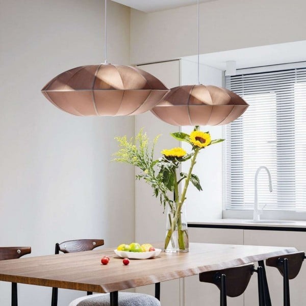 Modern UFO Fabric Pendant Lamp for Dining Room and Living Space S180