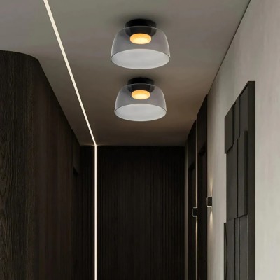 Stropní svítidlo Nordic Morandi ve tvaru skleněné mísy S184