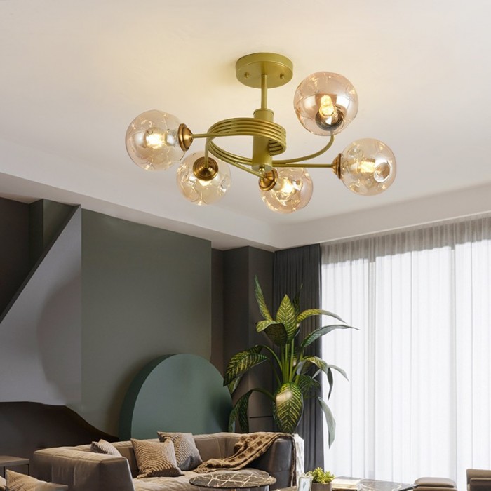 Globe Combination Pendant Lamp