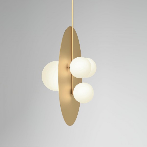 Metal Disc With Ball Pendant Light M579