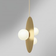 Metal Disc With Ball Pendant Light M579