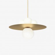 Metal Disc With Ball Pendant Light M579