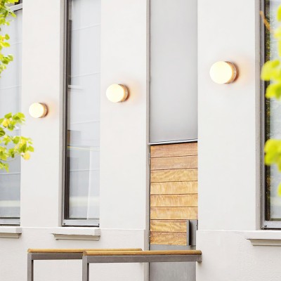 Japanese Style Wabi-Sabi Travertine Spherical Wall Lamp M575