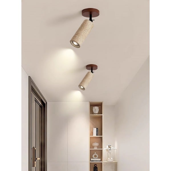 Wabi-Sabi Travertine Adjustable Wall Lamp M487