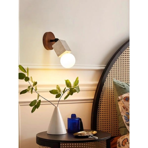 Wabi-Sabi Travertine Adjustable Wall Lamp M487