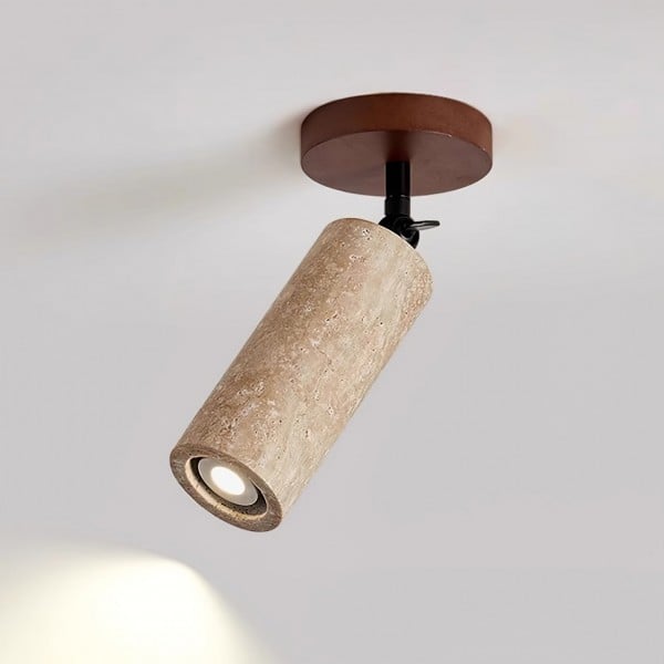 Wabi-Sabi Travertine Adjustable Wall Lamp M487