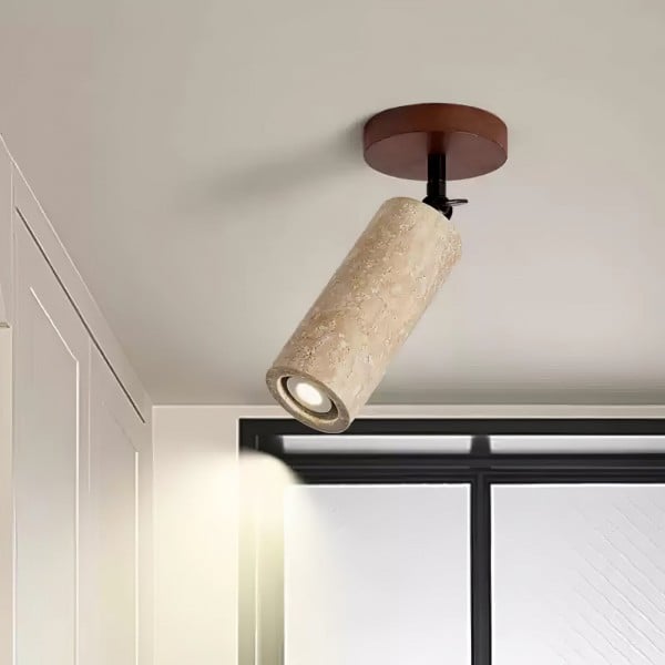 Wabi-Sabi Travertine Adjustable Wall Lamp M487
