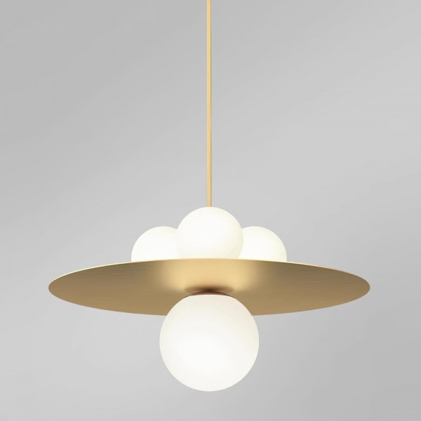 Metal Disc With Ball Pendant Light M579