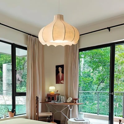 Onion Bubble Silk Pendant Lamp M434