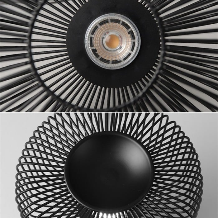 Lampe de table cage à oiseaux