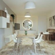 Simple Modern Nordic LED Eggshell Ceiling Lamp M284