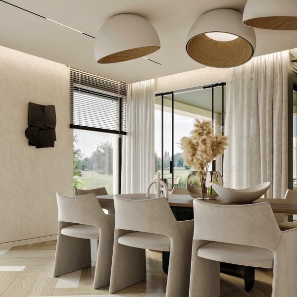 Simple Modern Nordic LED Eggshell Ceiling Lamp M284