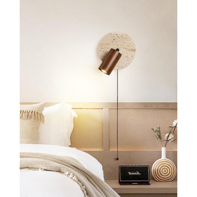 ヴィンテージ イエロー トラバーチン ウォールランプ M257