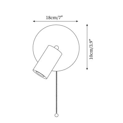 ヴィンテージ イエロー トラバーチン ウォールランプ M257