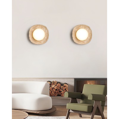 Japanese Style Wabi-Sabi Stone Wall Lamp M161