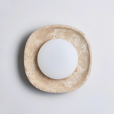 Japanese Style Wabi-Sabi Stone Wall Lamp M161