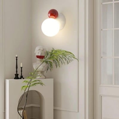 Macaron Globe Metalowa lampa ścienna sufitowa M124