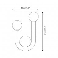 Creative U Shaped Double Head Wall Lamp M91