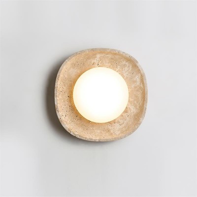 Japanese Style Wabi-Sabi Stone Wall Lamp M161