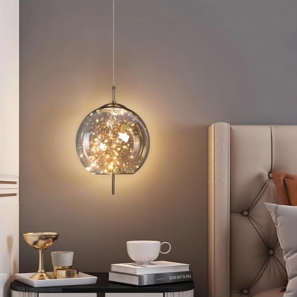 Scandinavian Cylinder Oval Glass Pendant Light M63