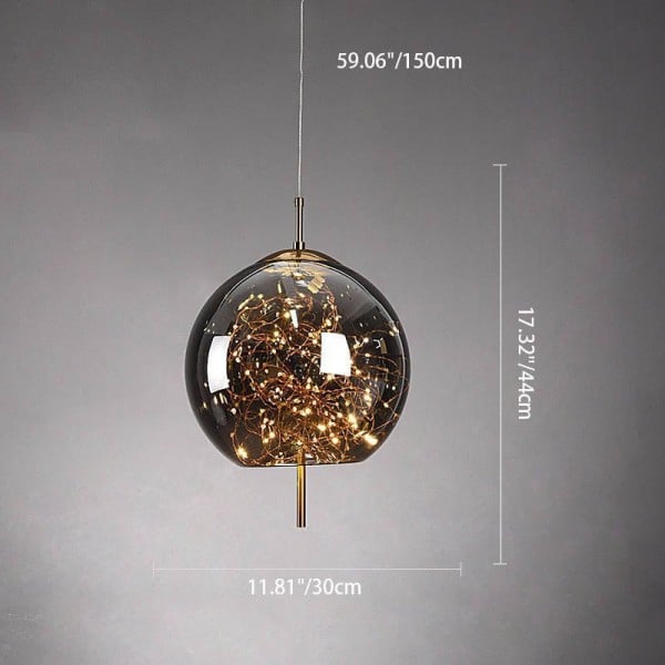 Scandinavian Cylinder Oval Glass Pendant Light M63