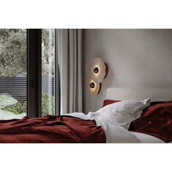 Creative Marble Rund Vägglampa M42