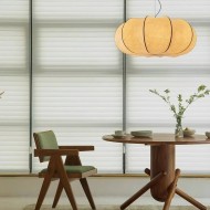 Modern Creative Flat Round Silk Pendant Lamp M25