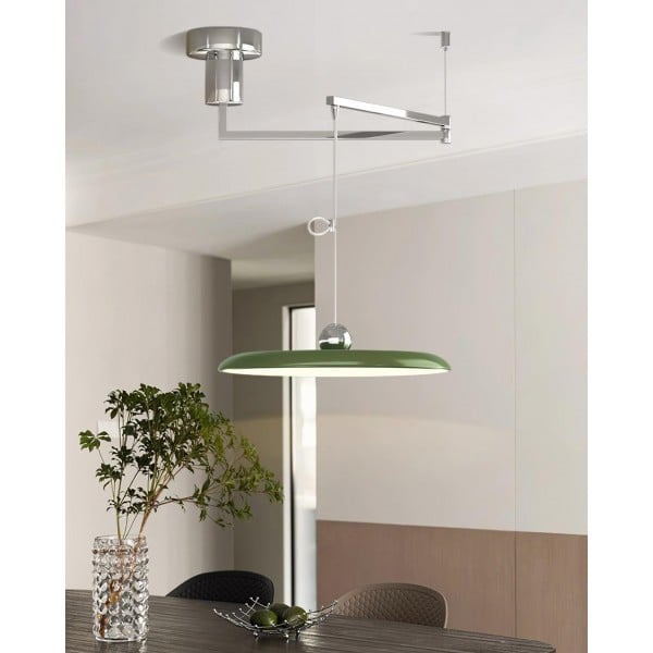 Simple Modern Adjustable Swing Arm Disc Pendant Lamp M11