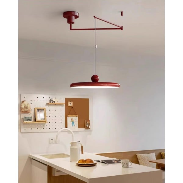 Simple Modern Adjustable Swing Arm Disc Pendant Lamp M11