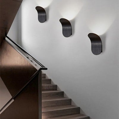 Contemporary Scandinavian Aluminum Arch LED Wall Sconce Lamp M64