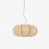 Modern Creative Flat Round Silk Pendant Lamp M25