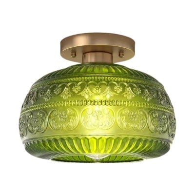 Vintage Solid Colour Glass Recessed Ceiling Lamp S201