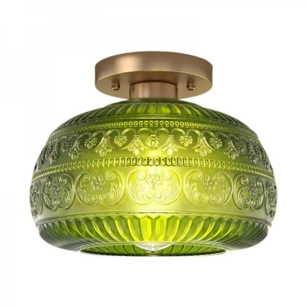 Vintage Solid Colour Glass Recessed Ceiling Lamp S201