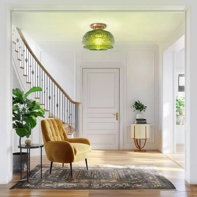 Vintage Solid Colour Glass Recessed Ceiling Lamp S201