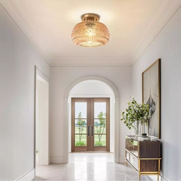 Vintage Solid Colour Glass Recessed Ceiling Lamp S201